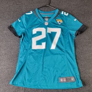 Nike Jacksonville Jaguars On Field #27 Fournette Jersey Men's Size Medium Teal